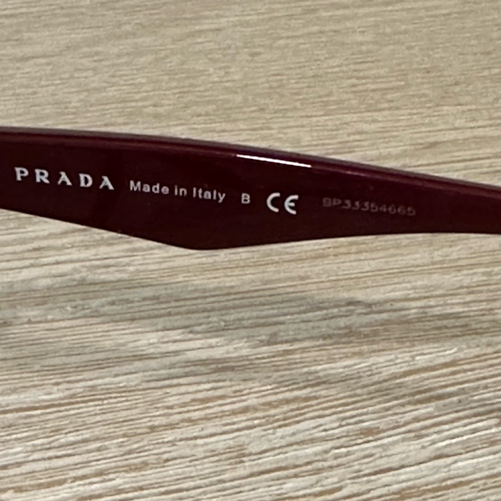 PRADA burgundy eyeglasses - Picture 5 of 9